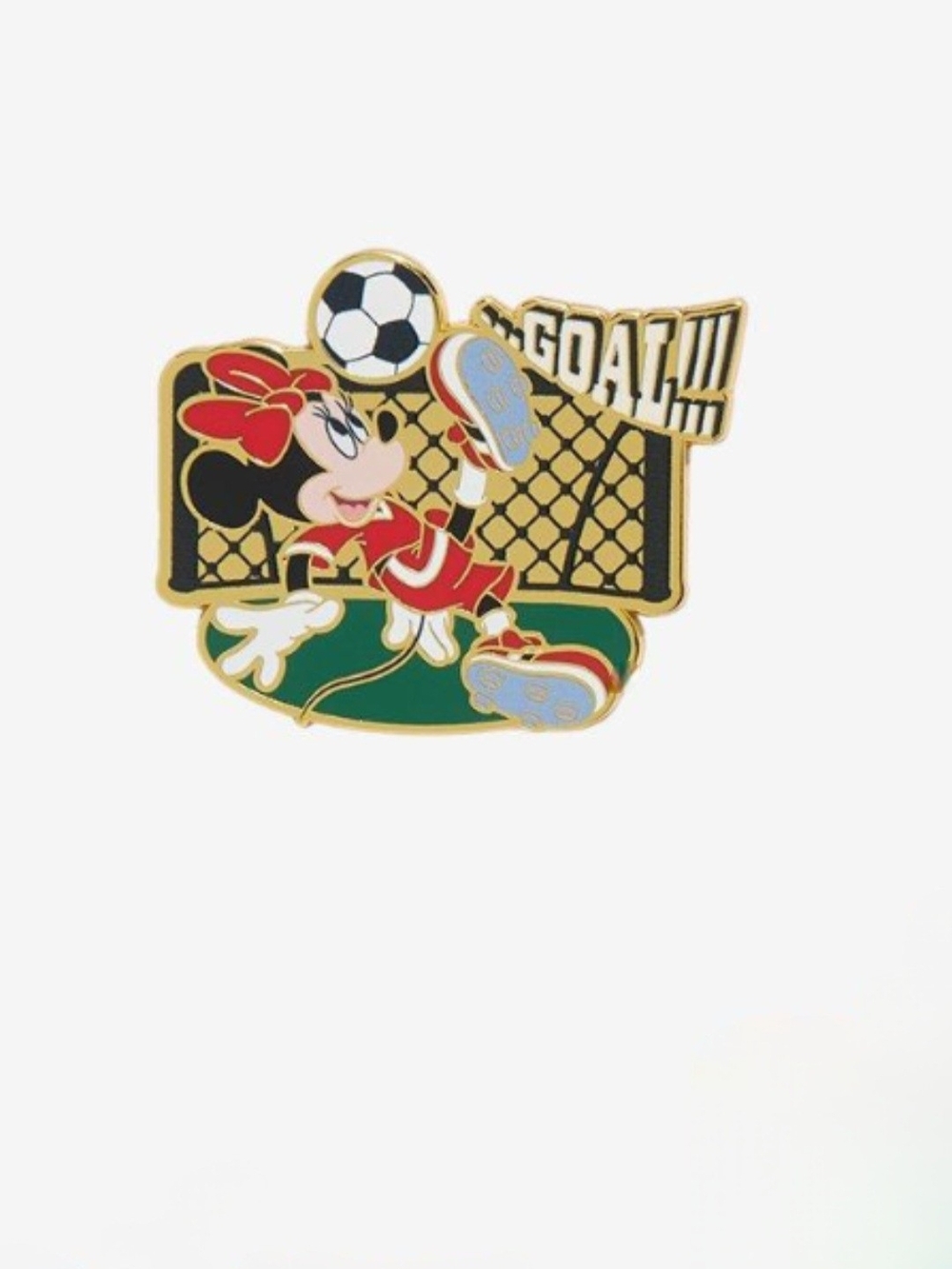 (3/$60) Boxlunch Disney Minnie Mouse Soccer Goal Pin